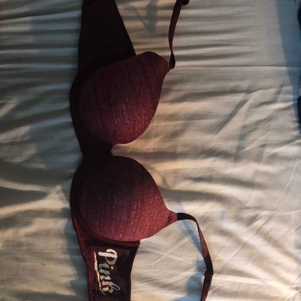 PINK Maroon Bra 34 B